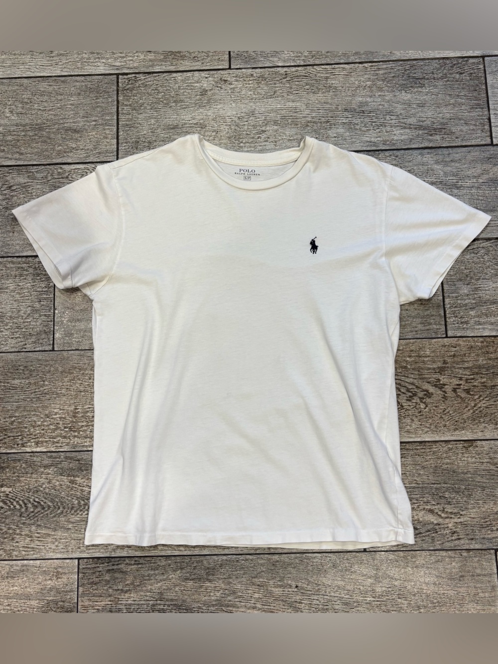 Polo Ralph Lauren Cotton Embroidered Horse Crewneck T-Shirt Smart Casual Classic